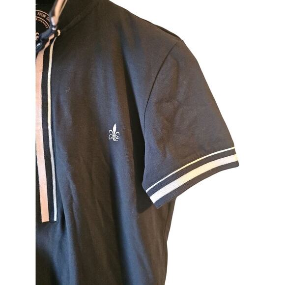 Fior Da Liso sz small navy pink polo equestrian dress front zip - Picture 3 of 9